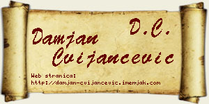 Damjan Cvijančević vizit kartica